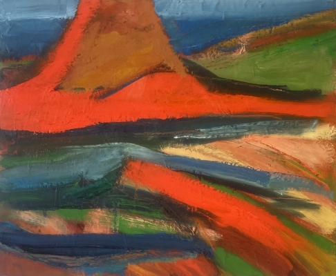 In der Ferne Meer, 50x60cm, 2022